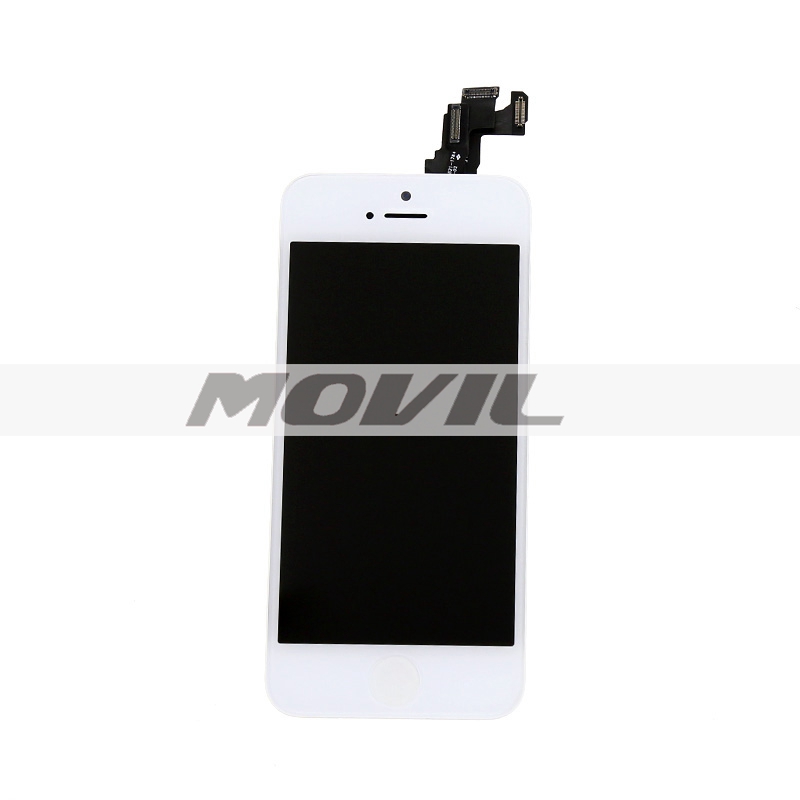 NEW White lcd display touch screen digitizer full assembly with home button front camera replacements parts for iphone 5c